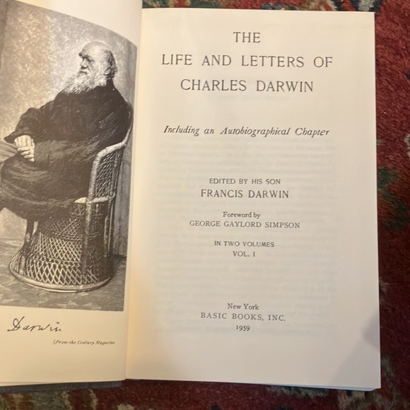 Vintage Book- The Life and Letters of Charles Darwin - Picture 5 of 5
